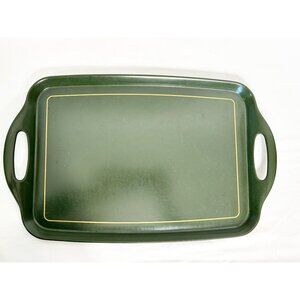 Vintage Cloverleaf England Melamine Tray in Green / Gold